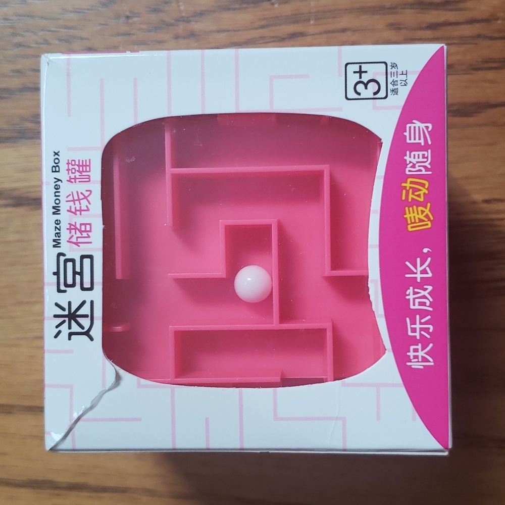 Puzzle Maze Money Box Piggy Bank Fidget Cube - Picture 1 of 6